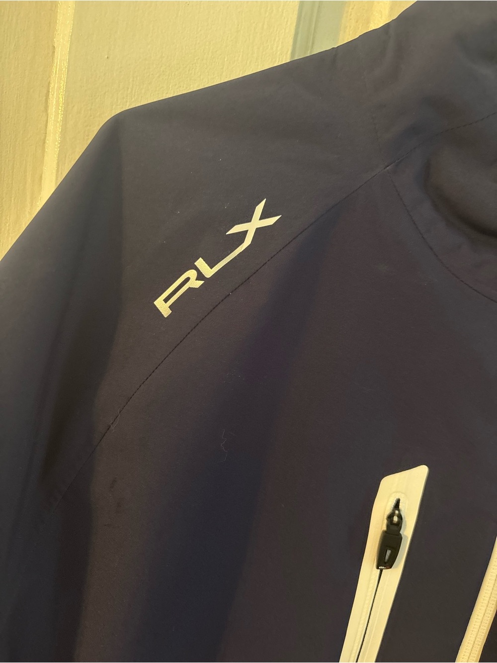 RLX Ralph Lauren Men's XL Navy Waterproof Stretch Softshell Full Zip Jacket - Picture 2 of 12